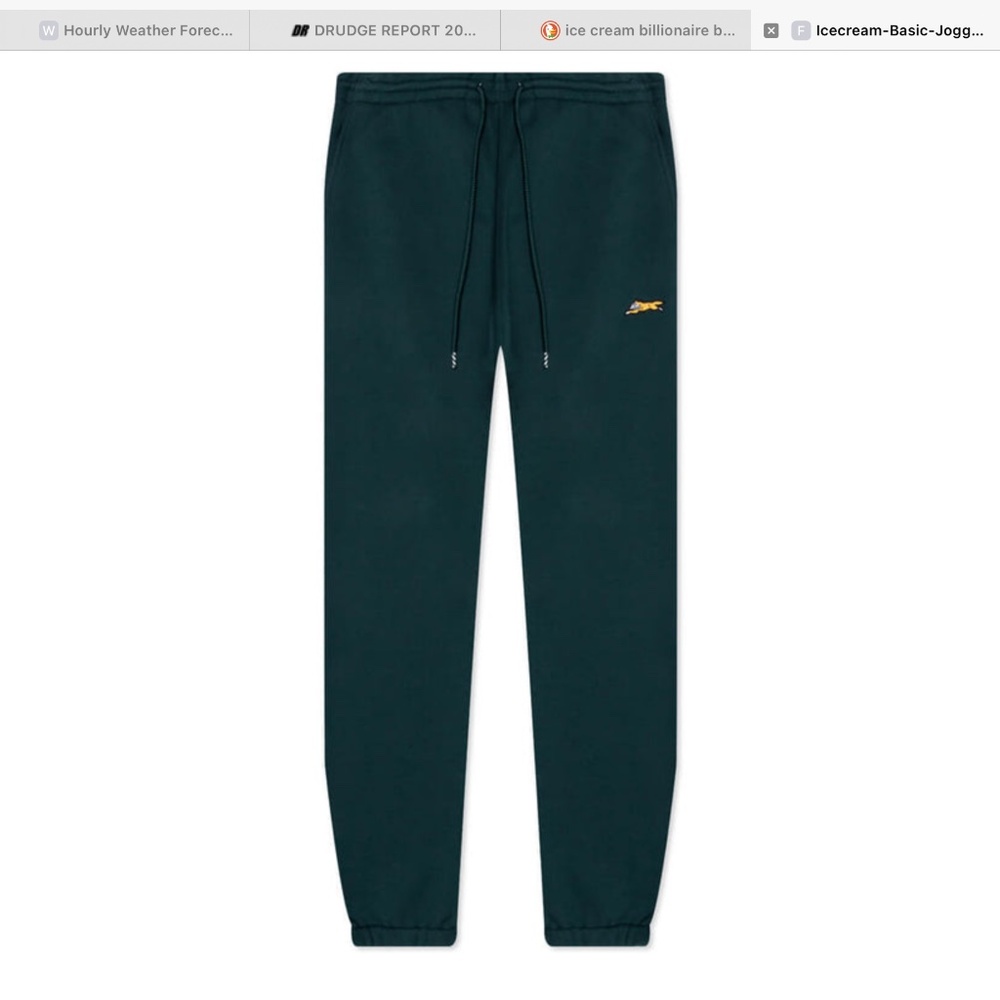 ICE CREAM Billionaire Boys Club XL Ponderosa Pine Basic Jogger Sweatpants Pants